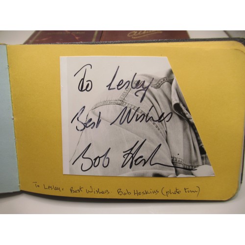 229 - Collection of 5 c20th autograph books cont. signatures, quotes, etc. to inc. signatures from Bob Hos... 