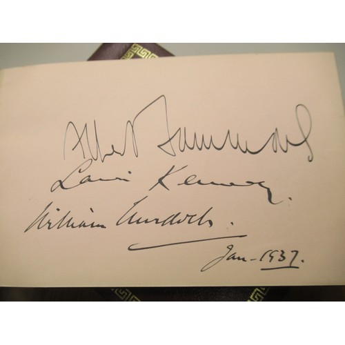 229 - Collection of 5 c20th autograph books cont. signatures, quotes, etc. to inc. signatures from Bob Hos... 