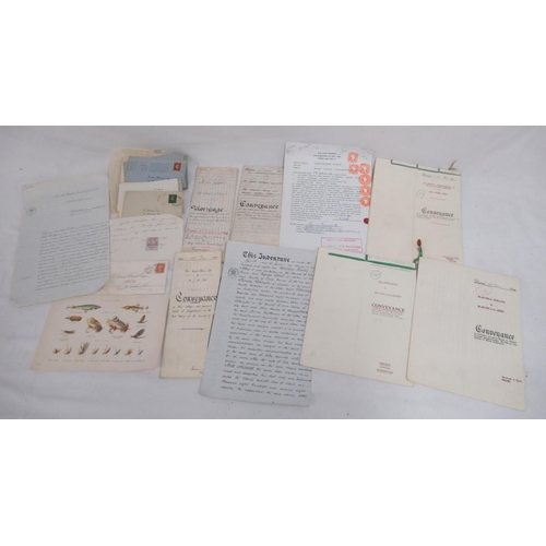 234 - Collection of ephemera to inc. early c20th Conveyances, stamped envelopes, etc.