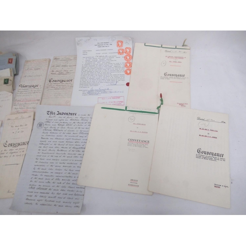 234 - Collection of ephemera to inc. early c20th Conveyances, stamped envelopes, etc.