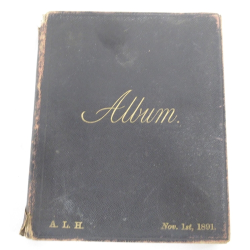 235 - 1891 Album cont. handwritten poetry, drawings, etc., c20th album with date 26th October 1920 written... 