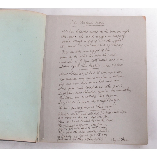 235 - 1891 Album cont. handwritten poetry, drawings, etc., c20th album with date 26th October 1920 written... 