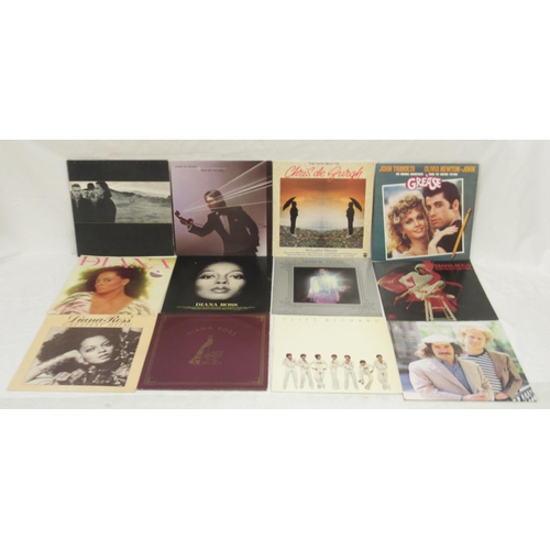 318 - Mixed collection of vinyl LPs to inc. U2, Diana Ross, Cliff Richard, Simon & Garfunkel, Kate Bush, P... 