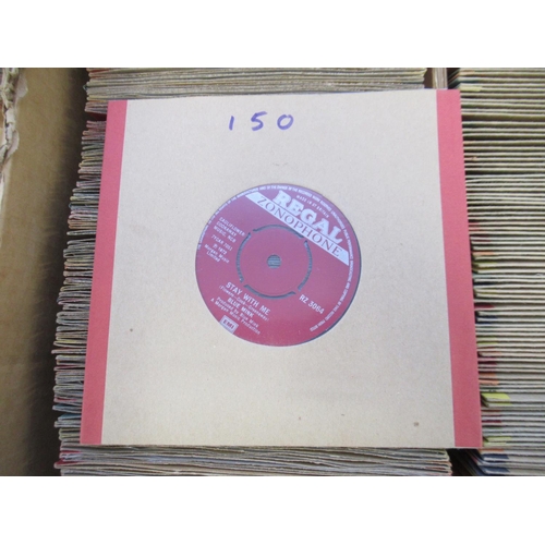 325 - Extremely large collection of '45RPM records in 3 boxes to inc. Boomtown Rats, David Cassidy, Slade,... 