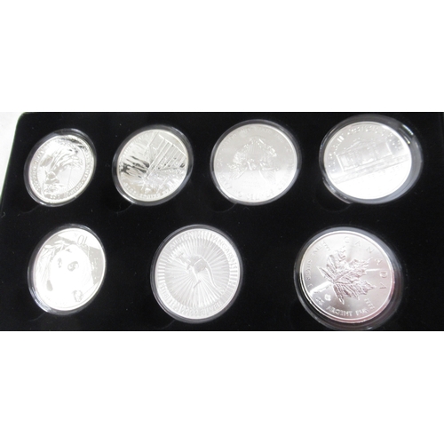 106 - Jubilee Mint - The 2018 Silver Coins of the World Collection 7  1oz silver proof coin set, all encap... 