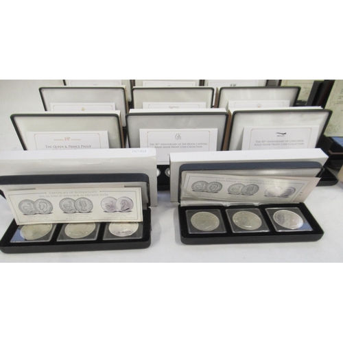 112 - Collection of Silver Proof coin sets & silver content coins, to inc. Ancient Civilizations: Ancient ... 