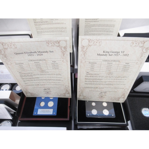 112 - Collection of Silver Proof coin sets & silver content coins, to inc. Ancient Civilizations: Ancient ... 