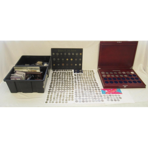 145 - Extremely large collection of circulated, plated & commemorative coins, encapsulated, loose, in sets... 