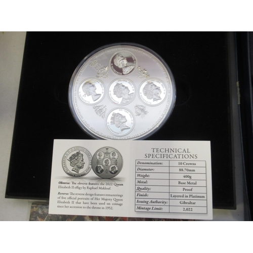 145 - Extremely large collection of circulated, plated & commemorative coins, encapsulated, loose, in sets... 