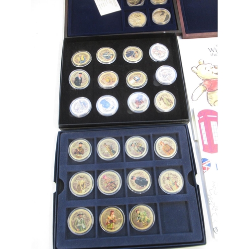 145 - Extremely large collection of circulated, plated & commemorative coins, encapsulated, loose, in sets... 