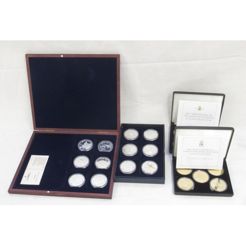 145 - Extremely large collection of circulated, plated & commemorative coins, encapsulated, loose, in sets... 