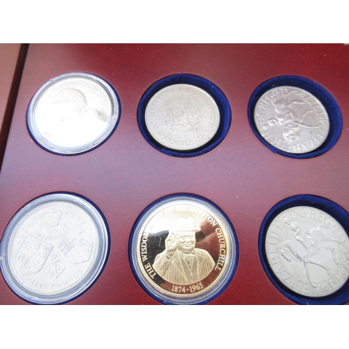 145 - Extremely large collection of circulated, plated & commemorative coins, encapsulated, loose, in sets... 