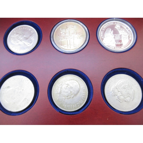 145 - Extremely large collection of circulated, plated & commemorative coins, encapsulated, loose, in sets... 