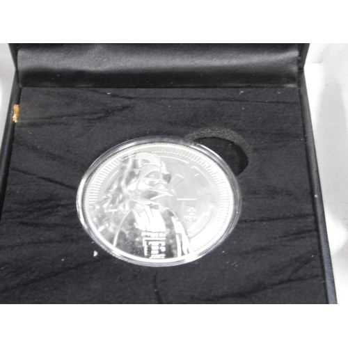 108 - Collection of 11 Marvel and Star Wars Themed 1oz Silver Proof Coins, encapsulated in cases,