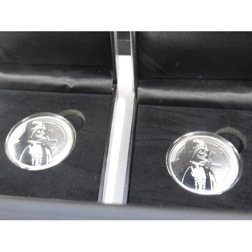 108 - Collection of 11 Marvel and Star Wars Themed 1oz Silver Proof Coins, encapsulated in cases,