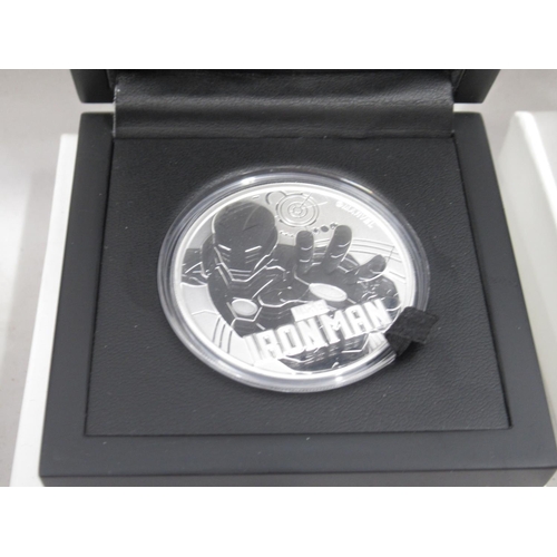 108 - Collection of 11 Marvel and Star Wars Themed 1oz Silver Proof Coins, encapsulated in cases,