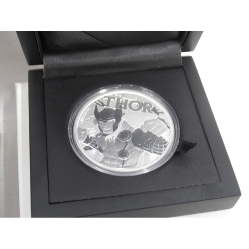 108 - Collection of 11 Marvel and Star Wars Themed 1oz Silver Proof Coins, encapsulated in cases,