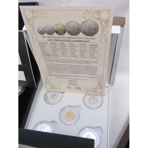 109 - Mixed collection of Silver Proof coin sets to inc. The 2020 World War II Silver Allied Set, Shakespe... 