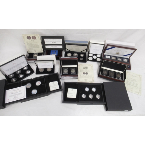 110 - Mixed Collection of encapsulated silver proof and silver content coins, in cases and with COAs