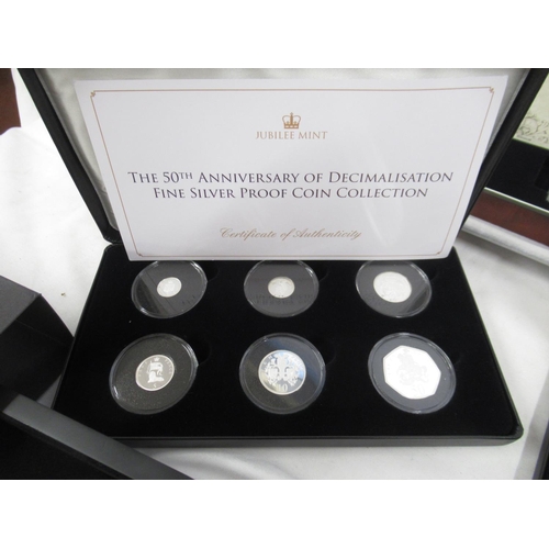 110 - Mixed Collection of encapsulated silver proof and silver content coins, in cases and with COAs