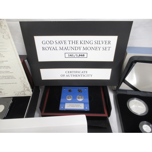 110 - Mixed Collection of encapsulated silver proof and silver content coins, in cases and with COAs