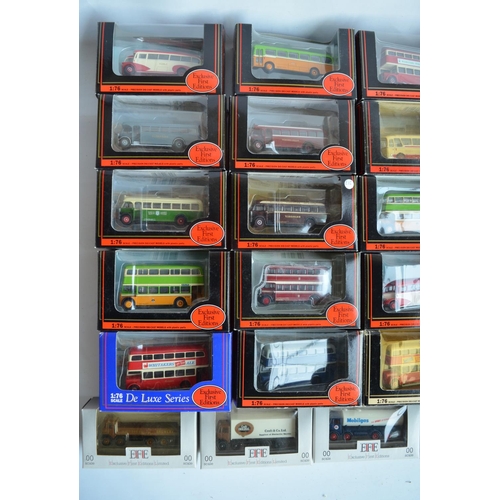 26 - Collection of 1/76 (OO gauge) scale diecast bus and truck models from EFE, models appear mint, boxes... 