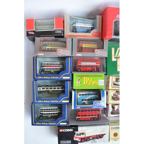 27 - Mixed collection of diecast model vehicles to include eleven 1/76 scale (OO gauge) buses from Corgi'... 