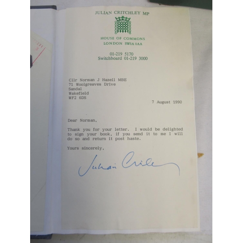 287 - From the Library of Norman Hazell MBE, Councilor (Conservative and Independent) Former Mayor of Wake... 