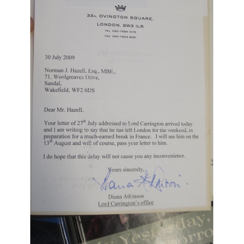 287 - From the Library of Norman Hazell MBE, Councilor (Conservative and Independent) Former Mayor of Wake... 