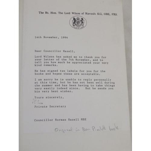 289 - From the Library of Norman Hazell MBE, Councilor (Conservative and Independent) Former Mayor of Wake... 