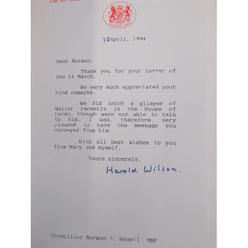 289 - From the Library of Norman Hazell MBE, Councilor (Conservative and Independent) Former Mayor of Wake... 