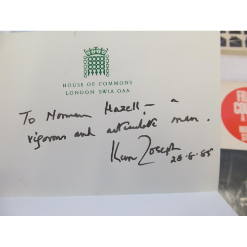 290 - From the Library of Norman Hazell MBE, Councilor (Conservative and Independent) Former Mayor of Wake... 