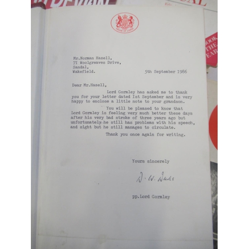 290 - From the Library of Norman Hazell MBE, Councilor (Conservative and Independent) Former Mayor of Wake... 