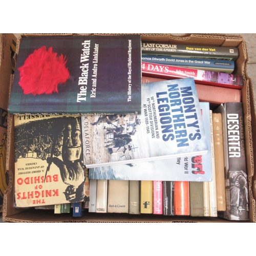 302 - Mixed collection of Military history books covering the 1st & 2nd World Wars (4 boxes)