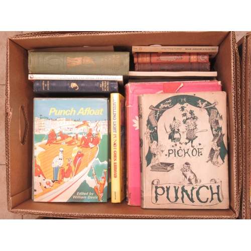 303 - Large collection of Punch books and annuals in 6 boxes