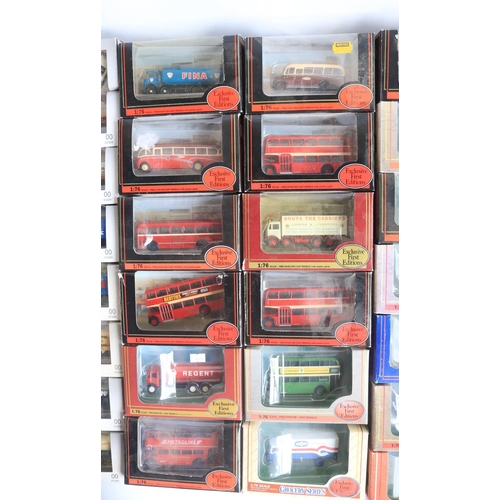 28 - Collection of boxed 1/76 scale (OO gauge) diecast model truck, bus and car models from EFE, model co... 