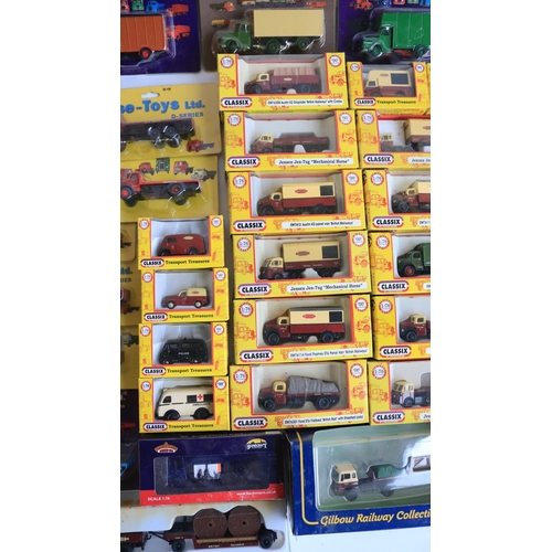 31 - Collection of 1/76 scale (OO gauge) diecast vehicle models from Base-Toys, Classix, Bachmann and Gil... 