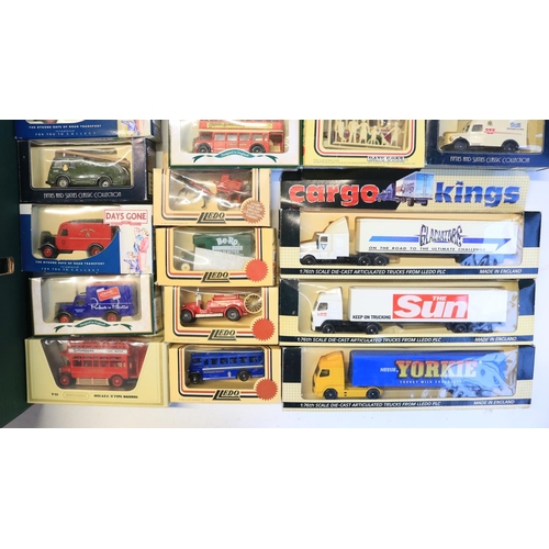 32 - Collection of boxed and unboxed model vehicles, various scales and manufacturers to include Lledo, C... 