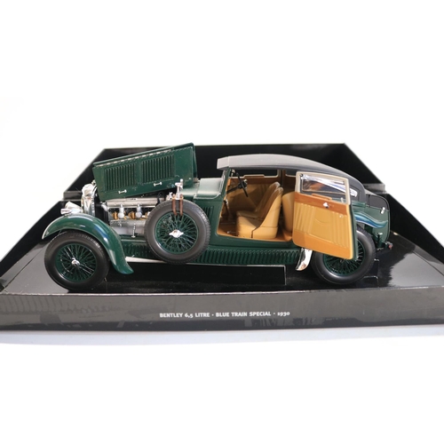 33 - Boxed Minichamps 1/18 scale highly detailed Bentley 6.5 litre Blue Train Special diecast car model (... 