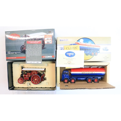 38 - Collection of diecast model vehicles to include a 1/34 scale First Gear Mack L Series Pumper fire en... 