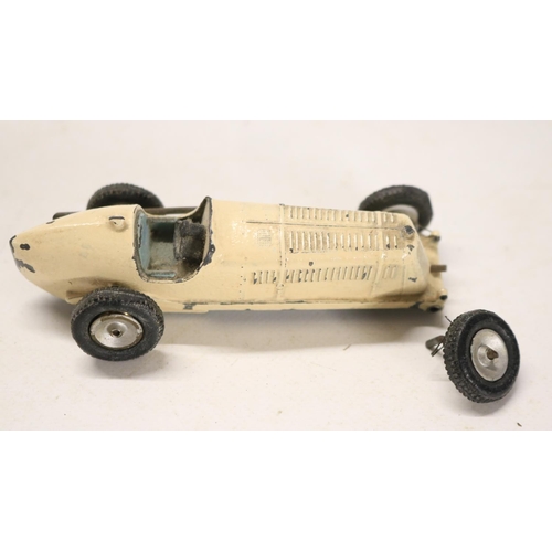 47 - Vintage pre-war boxed ScaMold (Scale Models) metal E.R.A. racing car model in poor/damaged condition... 