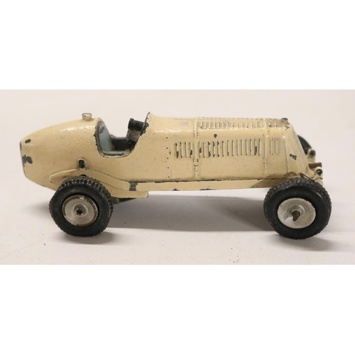 47 - Vintage pre-war boxed ScaMold (Scale Models) metal E.R.A. racing car model in poor/damaged condition... 