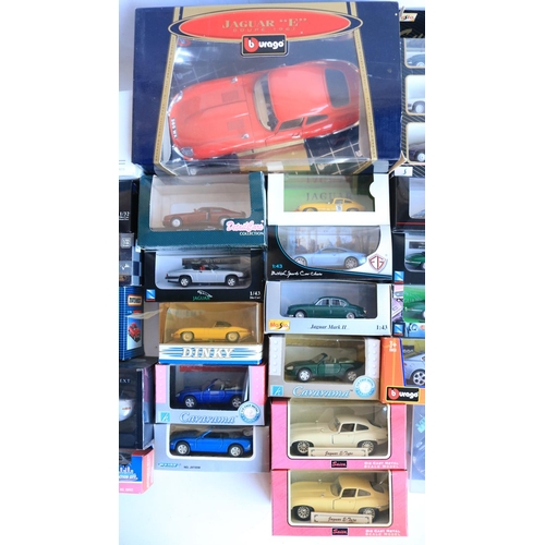 50 - Collection of boxed diecast Jaguar model cars, various manufacturers and scales to include a Vitesse... 