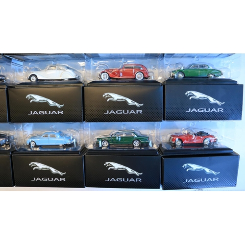 51 - Twenty six boxed 1/43 scale diecast Jaguar car models from Atlas Editions, (2 missing internal clear... 