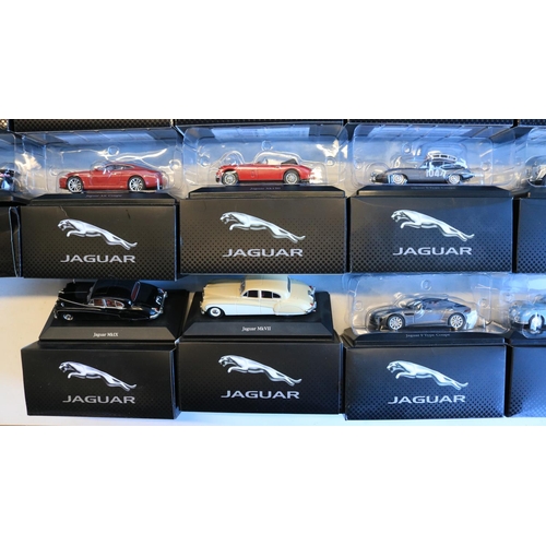 51 - Twenty six boxed 1/43 scale diecast Jaguar car models from Atlas Editions, (2 missing internal clear... 