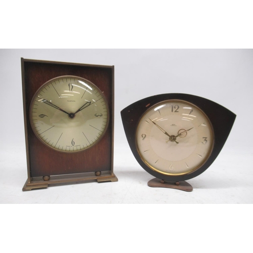 219 - Smiths Tempora 1950's 8 day mahogany timepiece, 4 1/2