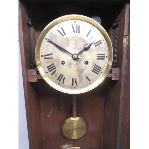 226 - Hermle walnut Vienna type wall clock, 7