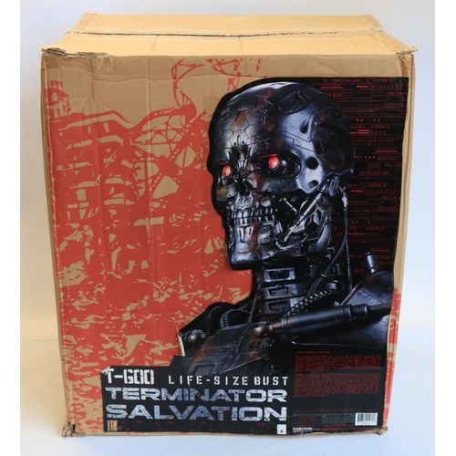 Sideshow Collectibles 400012 Terminator Salvation T-600 life size bust in at least excellent condition with working battery operated illuminated eyes, box good with intact packaging

POA https://www.bradleys.ltd/quotation-request-form