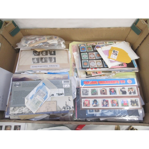 457 - Mixed collection of loose stamps, FDCs, spoons, cutlery and a Princess Diana plate