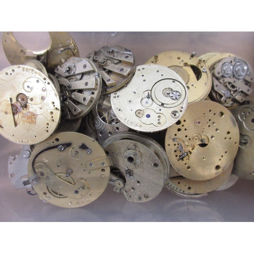 246 - 19th and 20th Century pocket watch movements, English Lever, Swiss, American, some fusee and verge